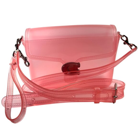 COACH CH748 Jelly Pink Tabby Shoulder Handbag made in Italy - Picture 2 of 15